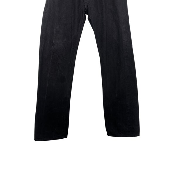 Sold The Stronghold SelvedgenStraight Leg Jeans Men 34 Black Button Fly Moto Roc - Picture 10 of 16